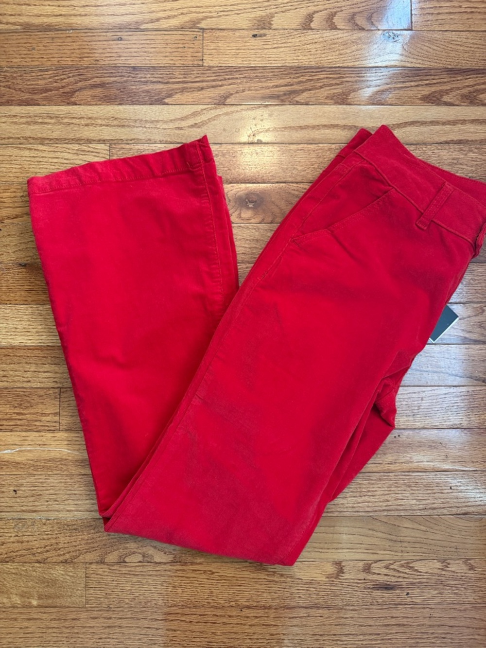 Red Boot Cut Women's Pants - Classic Flare